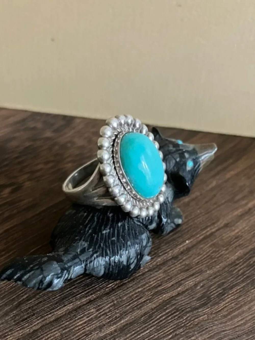 Vintage Navajo Turquoise Sterling Ring